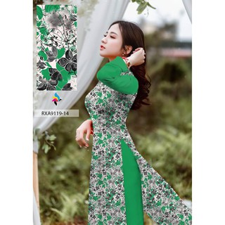 vải áo dài hoa nhí