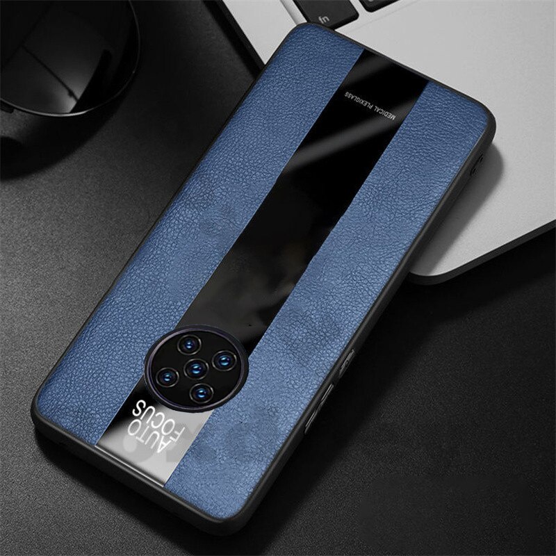 Ốp điện thoại da phối gương sang trọng cho Huawei Mate 10 20 Lite Mate 40 30 Pro P Smart 2019 Z