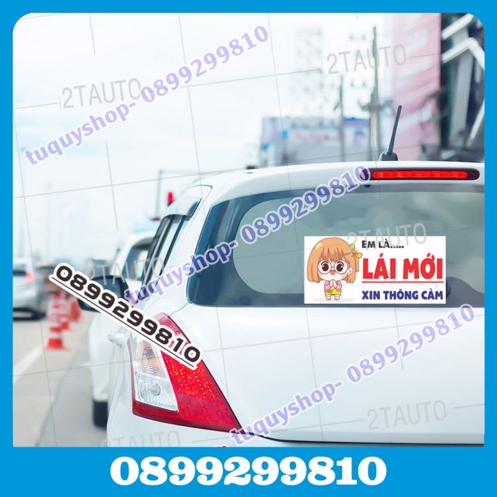 LOGO TEM DÁN EM LÀ LÁI MỚI XIN HÃY THÔNG CẢM, MẪU RIÊNG CHO NAM VÀ NỮ NGỘ NGHĨNH ĐÁNG YÊU HẾT MỨC