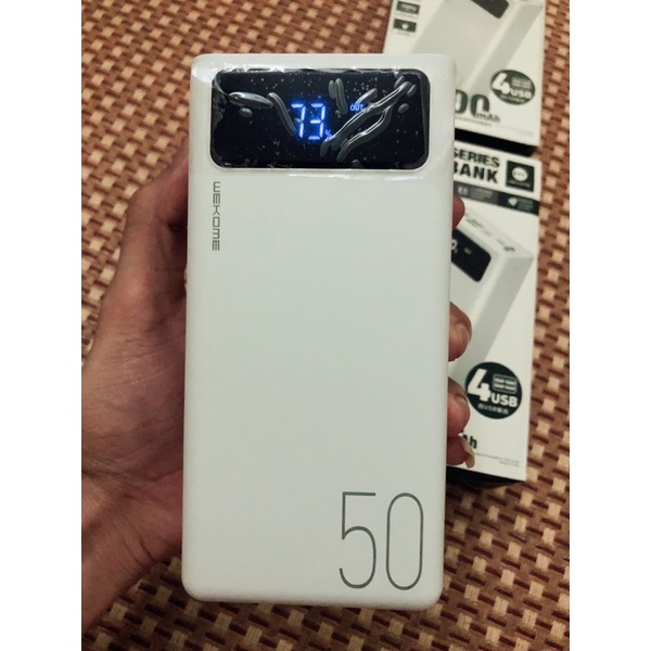 Sạc dự phòng WK chính hãng 50000mah hỗ trợ sạc nhanh