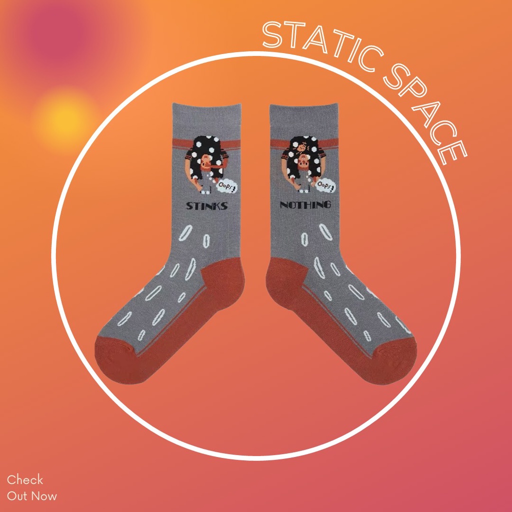TẤT VỚ CAO CỔ NAM NỮ HỌA TIẾT - STATIC SPACE