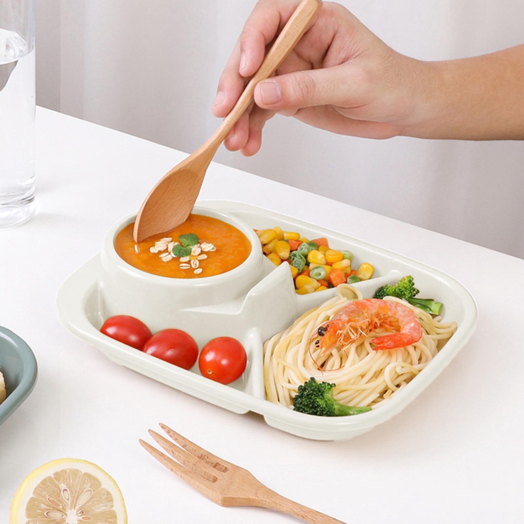 Khay Đựng Thức Ăn Chia Nhiều Ngăn Cho Người Lớn Và Trẻ Em