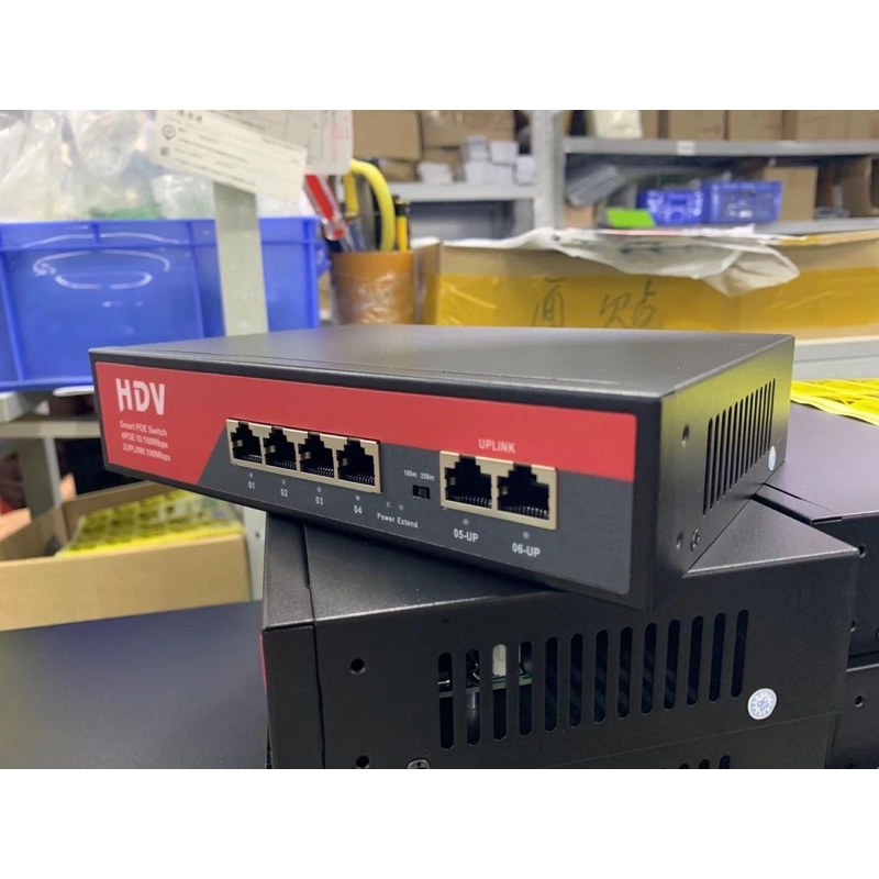 Bộ chia mạng  Poe Hrui/HDV/ONV HR900-AF-82N 8port POE + 2 Uplink