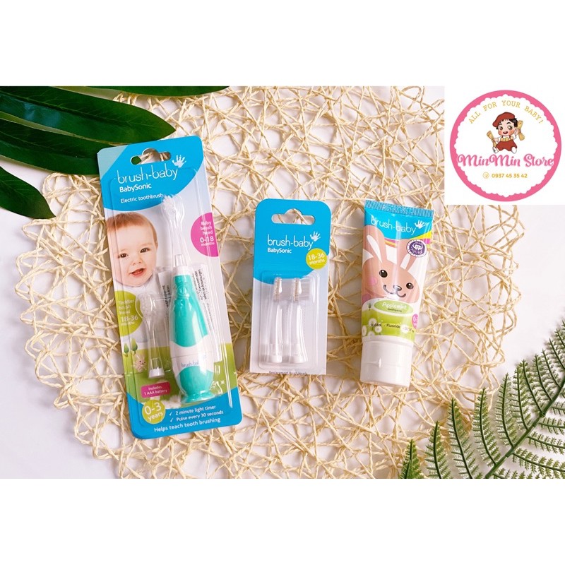 BÀN CHẢI ĐIỆN BABY BRUSH HÀNG CHÍNH HÃNG UK CHO BÉ TỪ 0-3 TUỔI