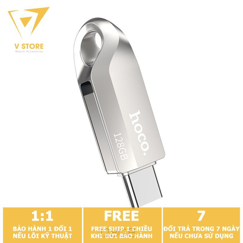 [USB OTG] USB  2 ĐẦU ( USB + TYPE-C) 3.0 HOCO UD8 32GB 64GB HỢP KIM NHÔM NHỎ RẺ ĐẸP [HOCO ĐÀ NẴNG]