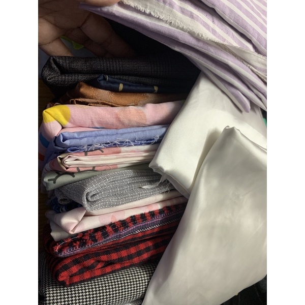 Vải khúc tập may bán cân , đủ chủng loại , khúc từ 0,5m trở lên [NOON FASHION]