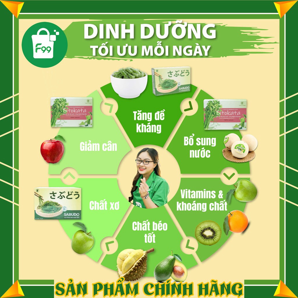 Gói Rong nho tách nước SABUDO [FREESHIP] Vua rong nho Nhật Bản chính hãng F99 | BigBuy360 - bigbuy360.vn