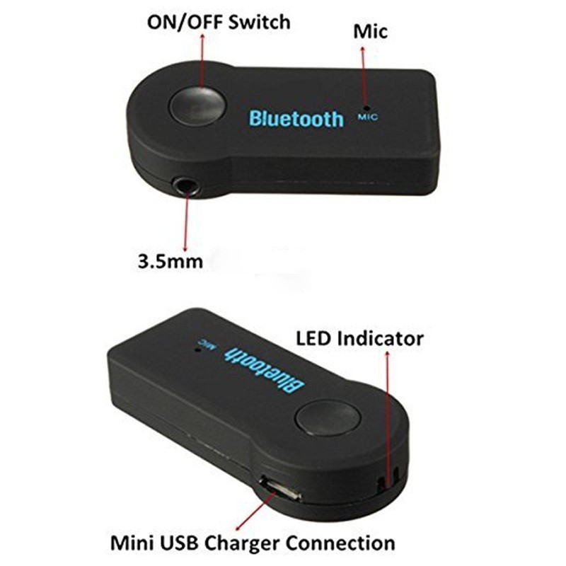 Thiết bị thu phát Bluetooth V3.0 không dây jack cắm 3.5mm dùng cho xe hơi