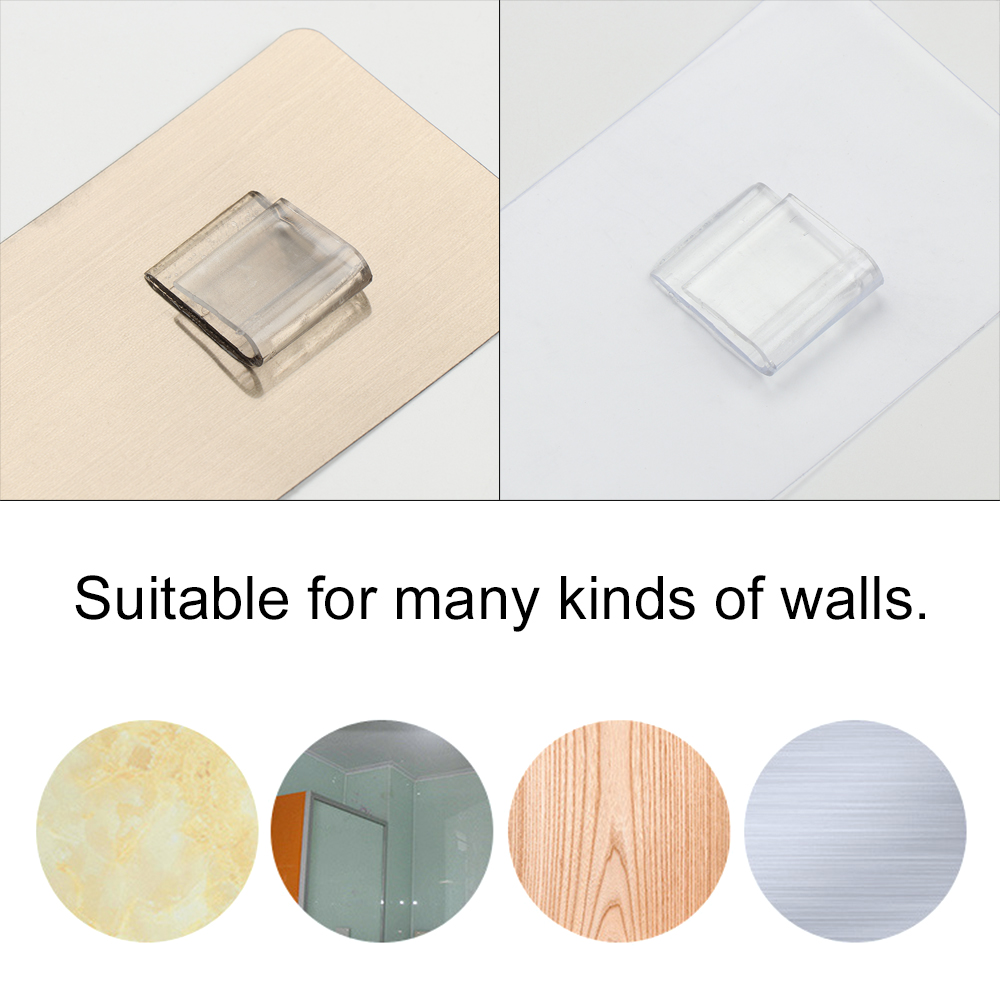 Self Adhesive Wall Hook Waterproof Non-perforated Sticky Hook Stick Hangers Bathroom Accessories