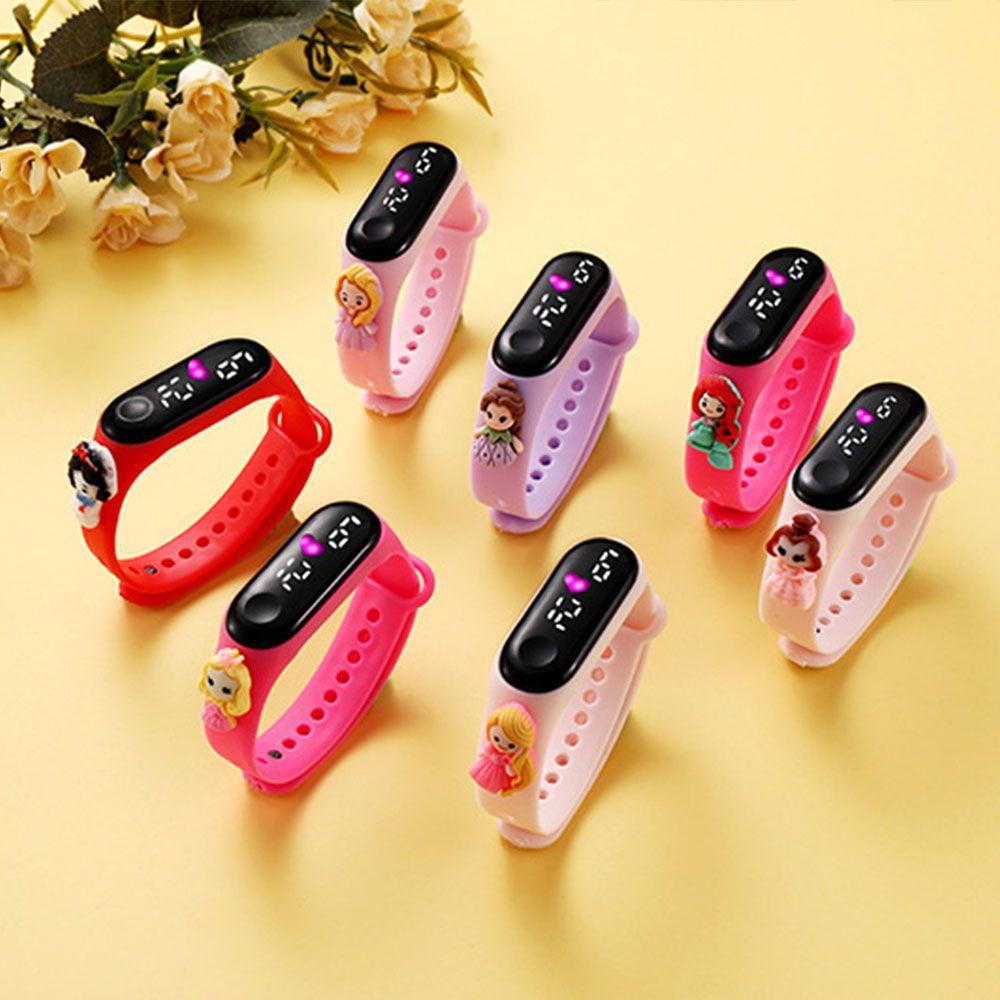 Đồng Hồ Điện Tử Đèn LED Hình Trái Tim Đáng Yêu Cho Bé Gái