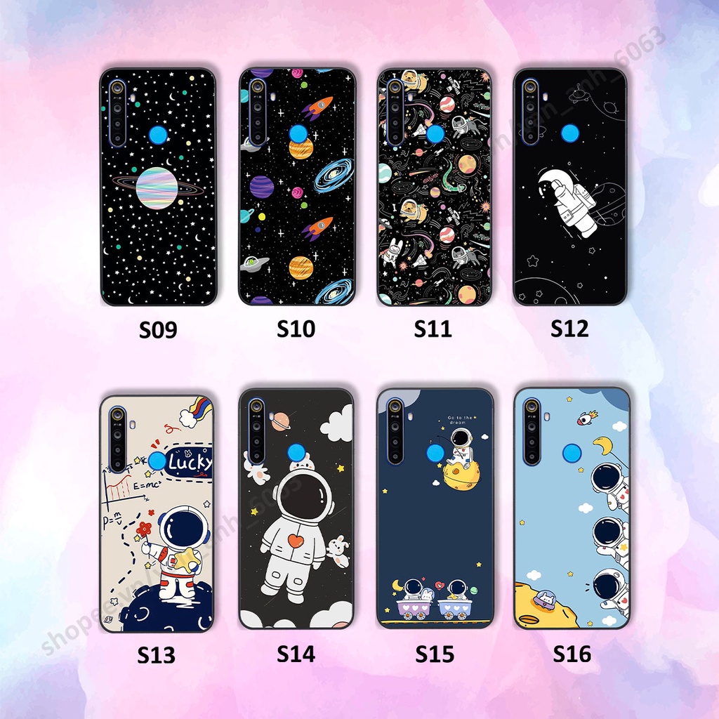 Ốp Realme 5 / 5 Pro / C3 hình bầu trời, phi hành gia đẹp, ốp lưng điện thoại realme viền dẻo cao cấp