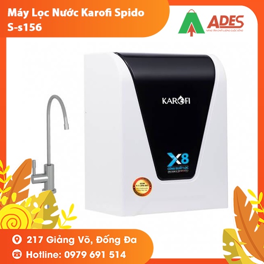 [Mã 154ELSALE2 giảm 7% đơn 300K] Máy Lọc Nước Karofi Spido S-s156 - Bảo hành Chính hãng