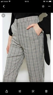 Quần baggy caro