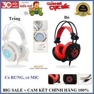 Tai nghe Gaming CÓ RUNG SOUNDMAX AH317 có Mic- Hàng Chính Hãng
