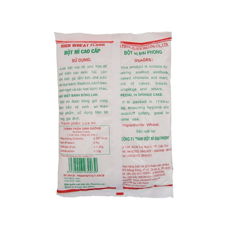 Bột mì đa dụng Táo Đỏ số 8 gói 1 kg