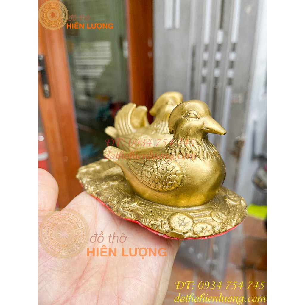 Đôi Chim Uyên Ương Phong Thủy Bằng Đồng