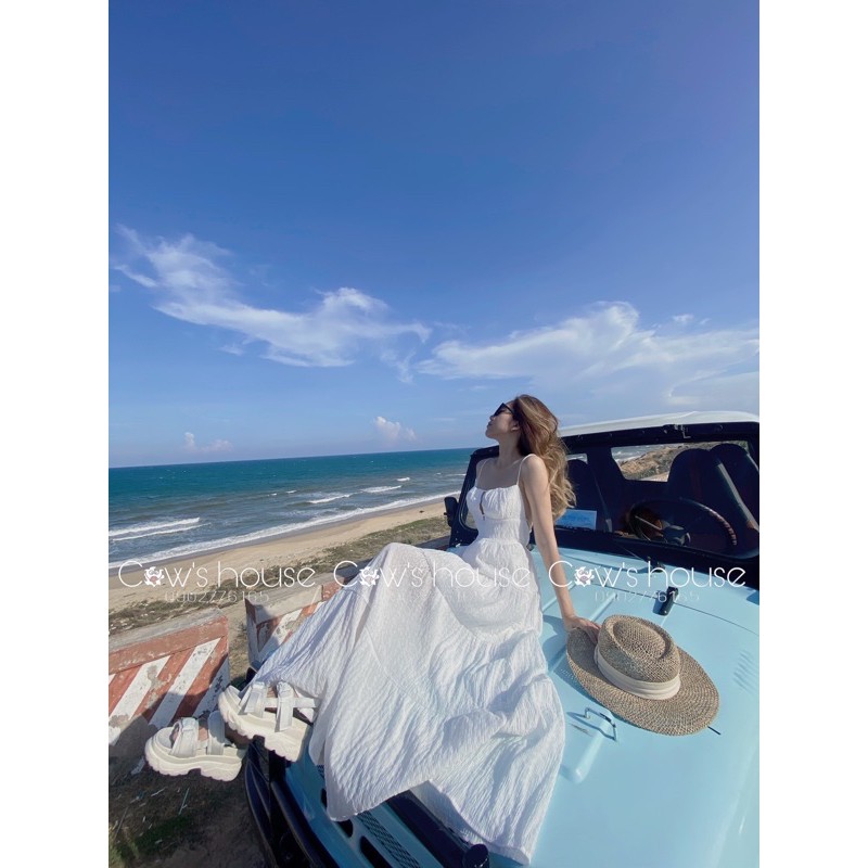 Đầm maxi Lyn 2 dây hở lưng full 4 màu