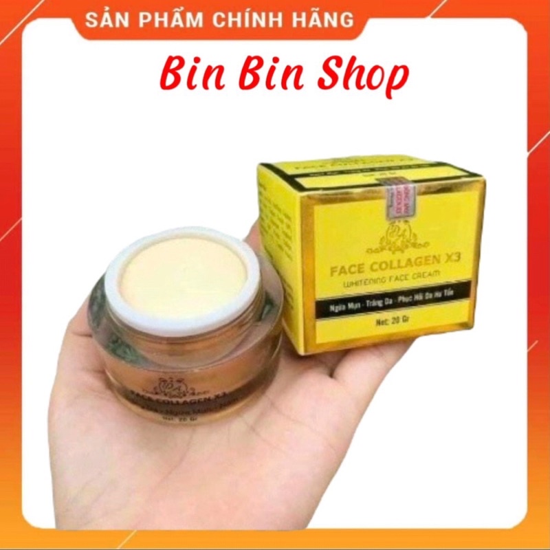 Kem Dưỡng Da Kem Face Collagen X3  Xoá Mờ Các Nếp Nhăn Chính Hãng Cty Mỹ Phẩm Đông Anh