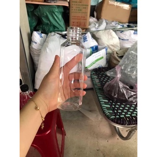 Chai nhựa 330ml nắp đen