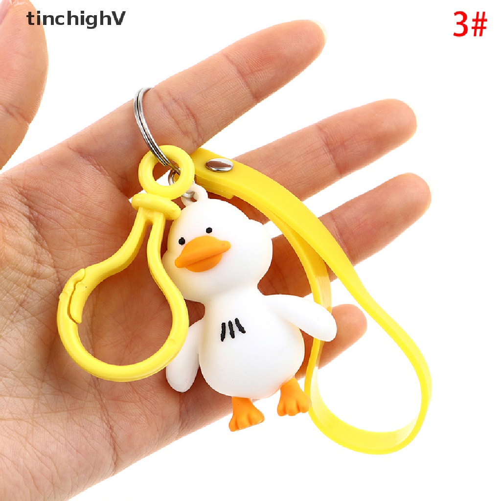 Móc Khóa Hình Chú Vịt Vàng Hoạt Hình Đáng Yêu