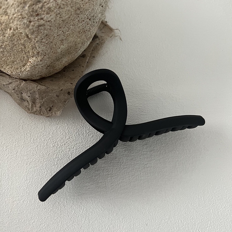 Kẹp Tóc Cá Mập 13cm Màu Nhám Đơn Giản Dễ Phối Đồ