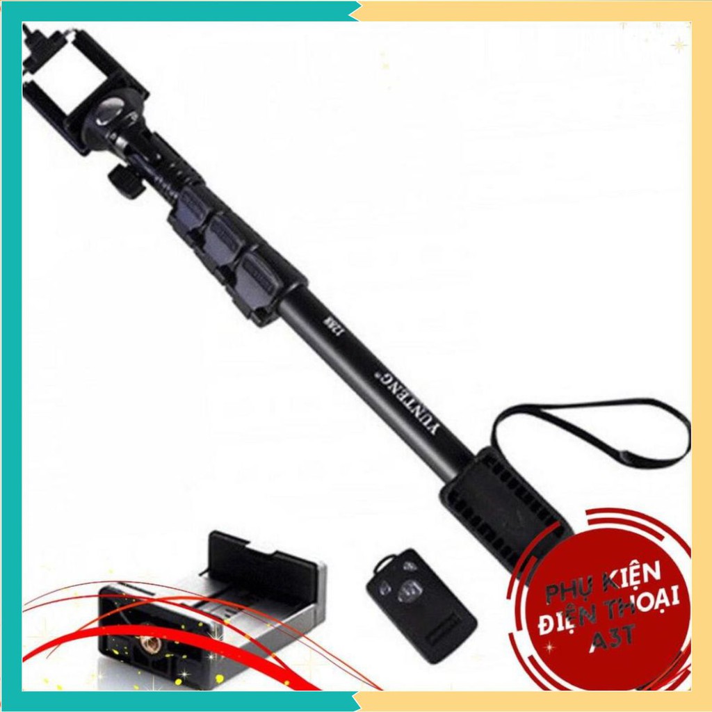 Gậy chụp ảnh 1288 chính hãng cao cấp có remote bluetooth kèm gậy