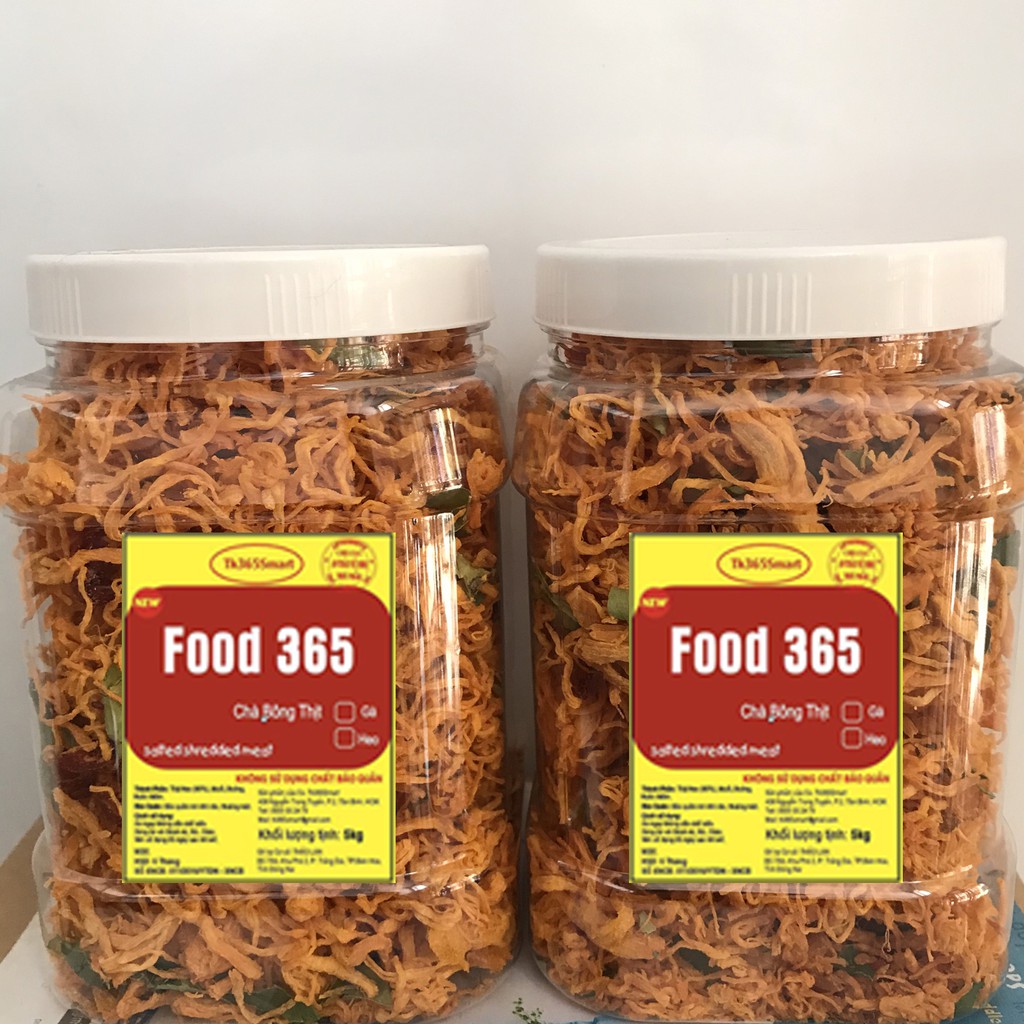 Cặp đôi 2 hũ 1 Kg khô gà lá chanh