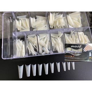Móng Nối Form Thang Hộp 500 Móng Đủ Size