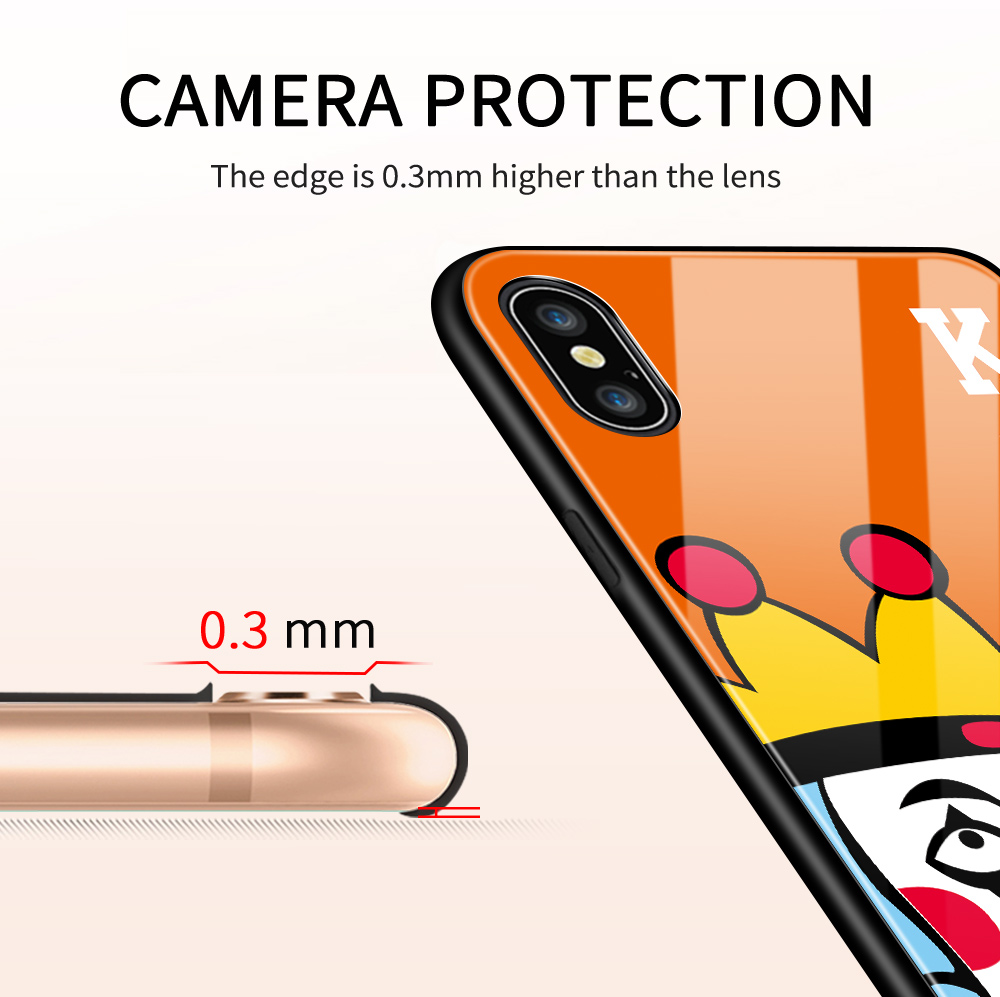 Ốp Điện Thoại Kính Cường Lực Chống Sốc In Hình Lá Bài Poker Sáng Tạo Cho Huawei P40 P40 Pro P40 Lite Nova7I