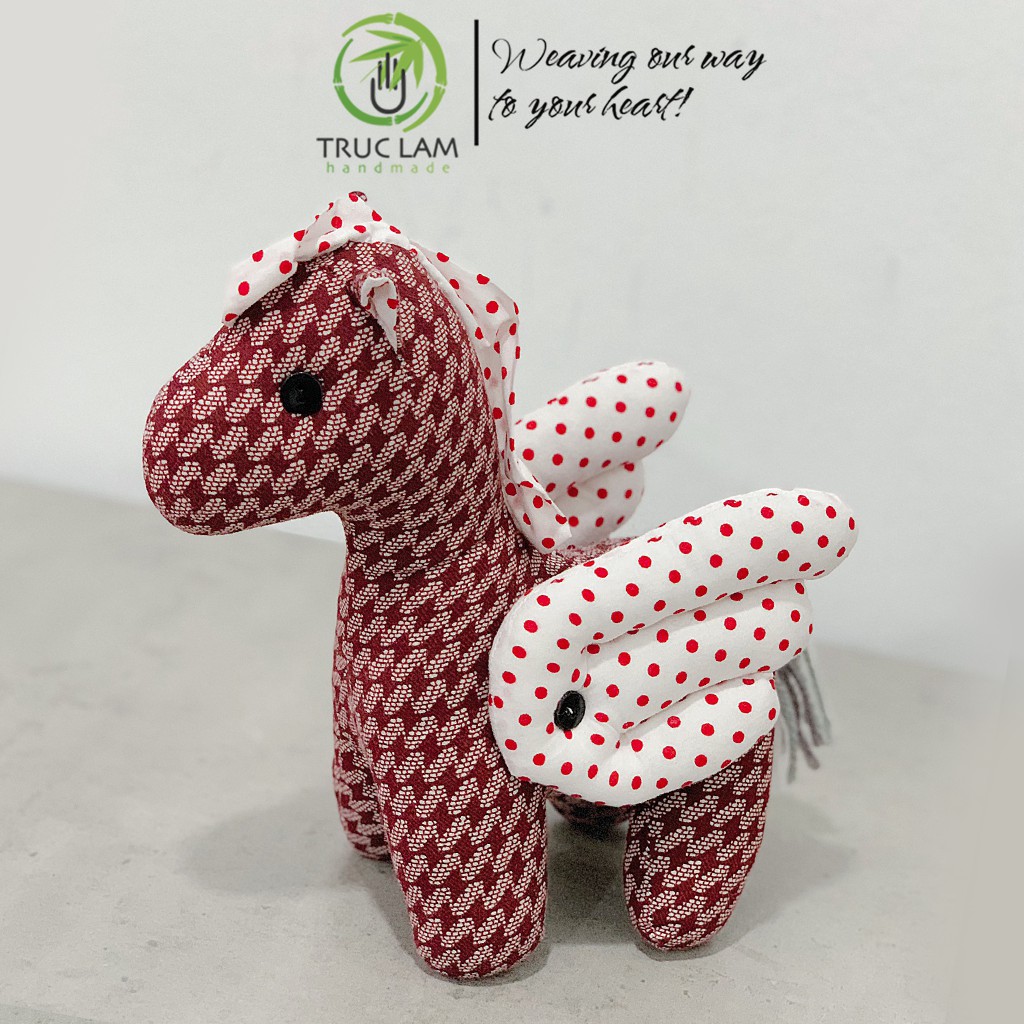 Đồ Chơi Cho Bé Thú Nhồi Bông Hình Con Ngựa Pony Vải Hoa Bông Gòn Cao Cấp P3 – Trúc Lâm Handmade