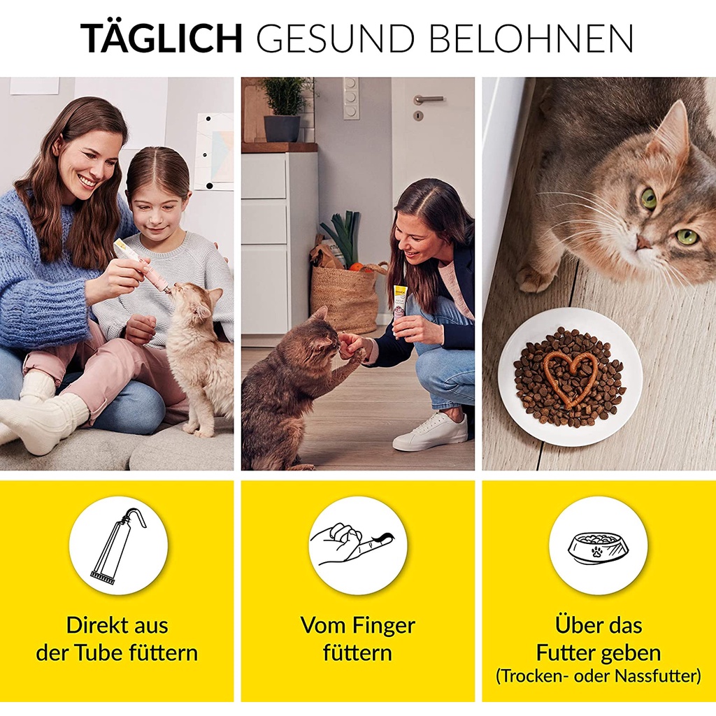 Gel Gimcat Cheese Biotin Paste dưỡng lông và đẹp lông cho mèo