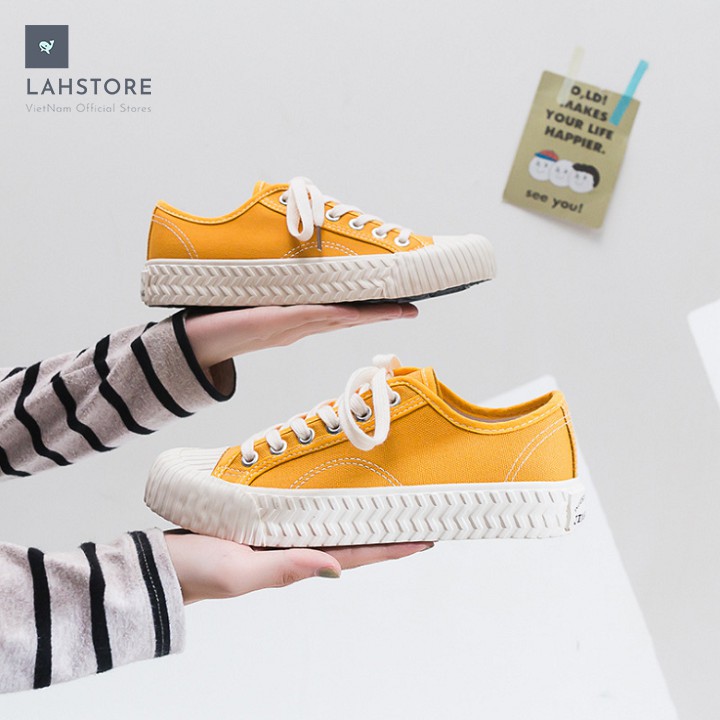 Giày thể thao ulzzang sneaker canvas cao cổ nữ. Phong cách HongKong 1970 siêu cá tính LAH STORES GCCNU02