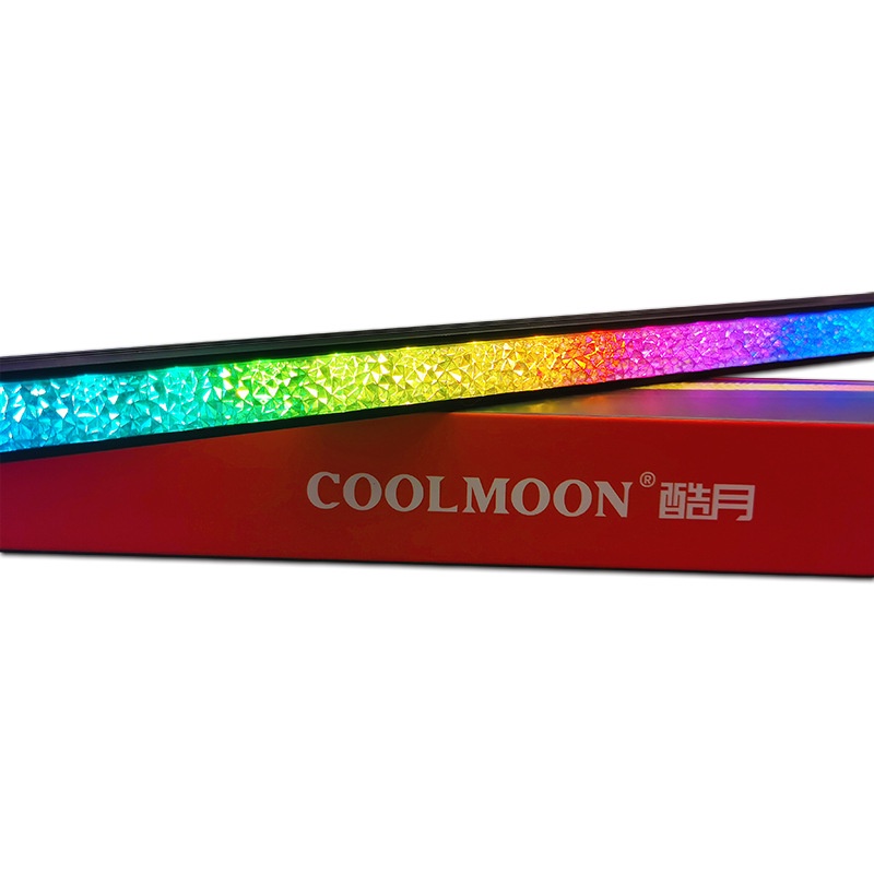 Thanh LED RGB Coolmoon Crystal (29cm đế nam châm) - Tích Hợp ARGB 3Pin 5V &amp; 4Pin Coolmoon