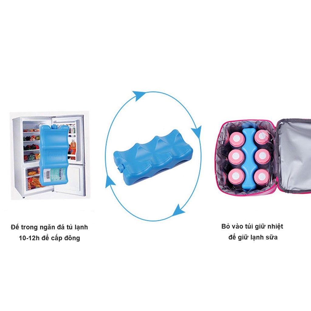 Thanh đá khô giữ lạnh sữa mẹ cho bé V-coool 2 mặt, 3 sóng, bảo quản sữa lên đến 16 giờ cho trẻ