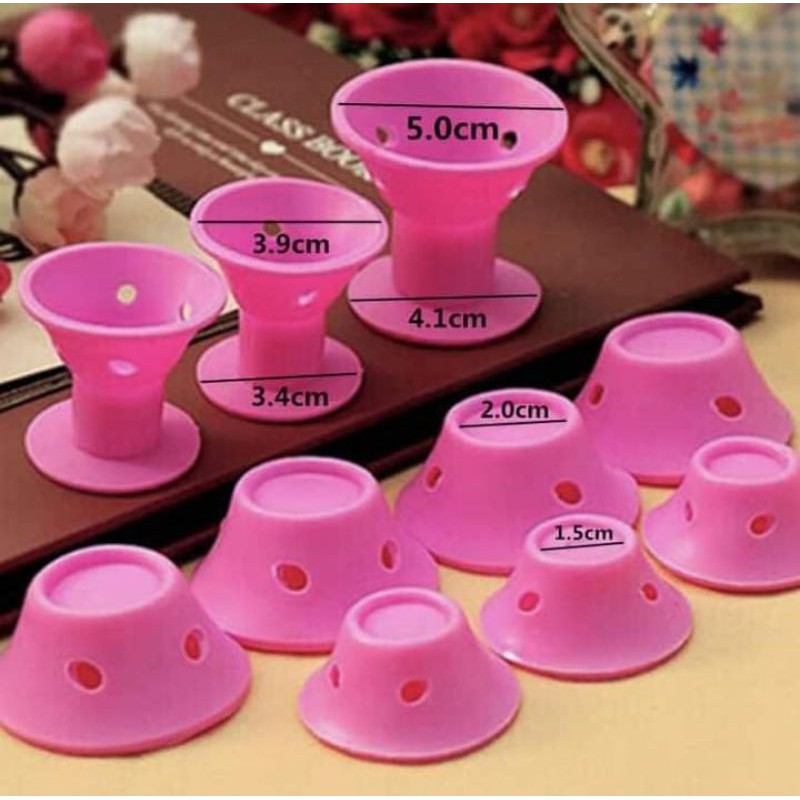 set 10 Dụng cụ uốn tóc silicone dành cho bạn nữ