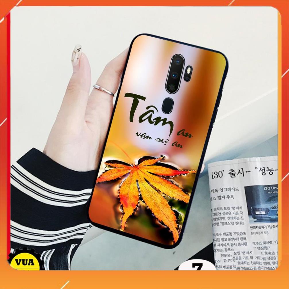 Ốp lưng kính in 3D dành cho điện thoại Oppo A5 2020 - A9 2020 in hình hoa sen tâm an vạn sự an