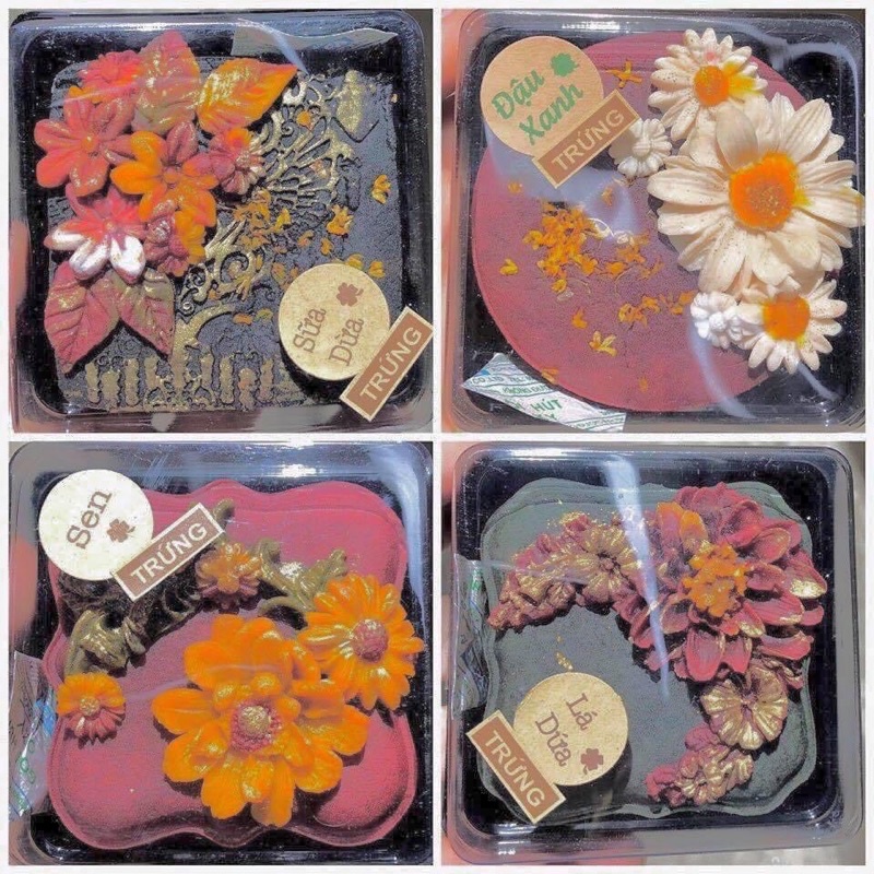 Tem dán nhân bánh trung thu tròn Kraft 2cm (48c/tờ)