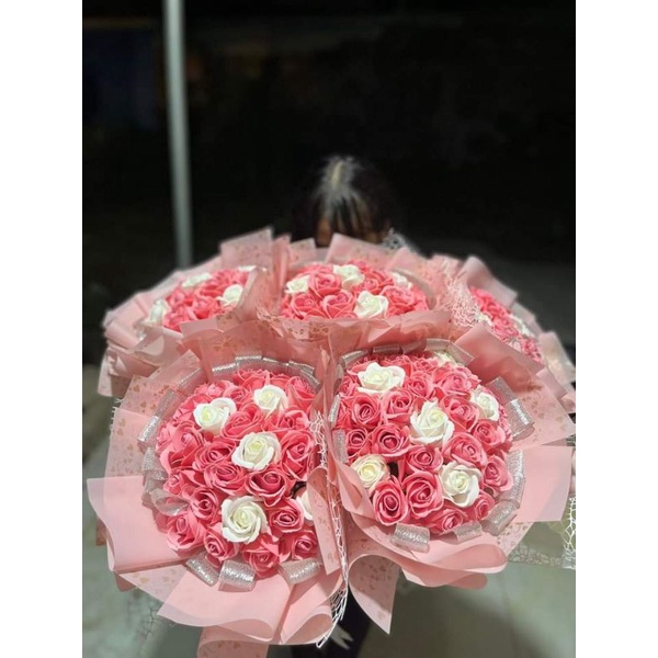 Bó 30 bông hoa sáp