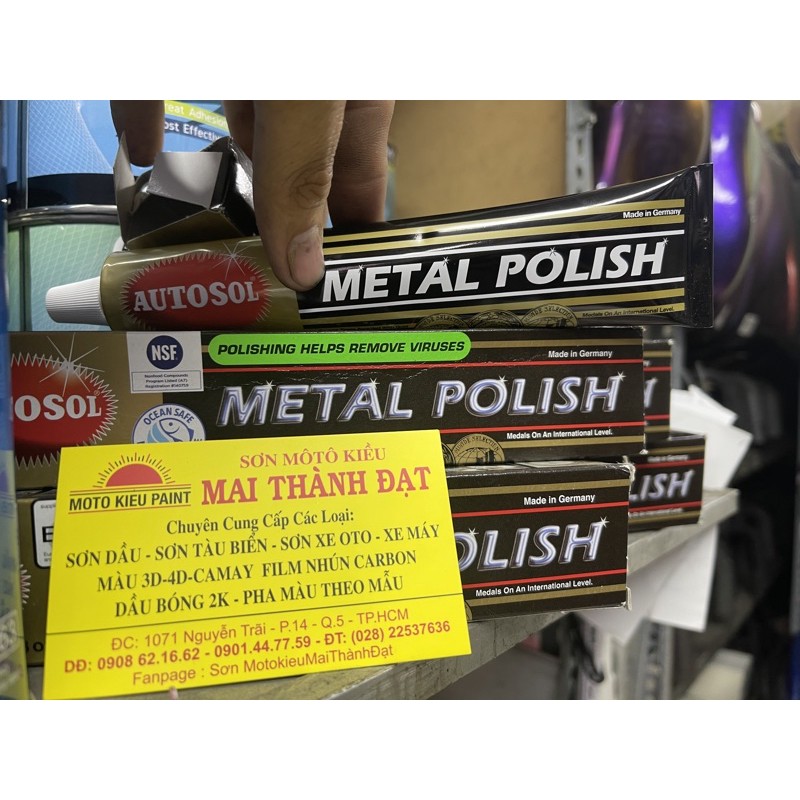 Kem đánh bóng Kim Loại - Inox - nhôm ( Măm xe xi mạ ) Autosol Metal Polish 75kg