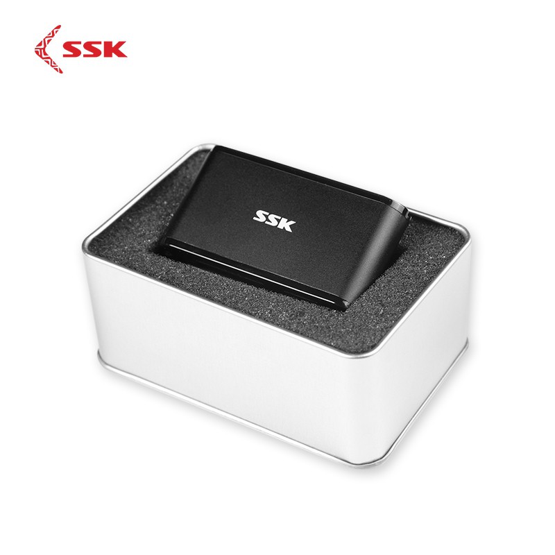  Đầu đọc thẻ nhớ đa năng SSK SCRM630 USB 3.0 - đọc thẻ TF/SD/CF (Đen)