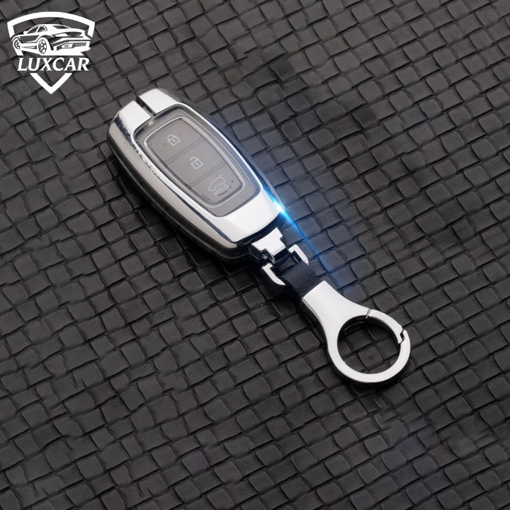 Ốp Khóa Hợp Kim + TPU HYUNDAI Cao Cấp LUXCAR Cho Xe HYUNDAI ( SANTAFE, ACCENT, KONA)