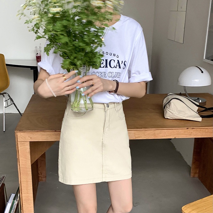 Chân váy ngắn Chữ A trơn Basic Phối túi Lưng cao Ulzzang Hàn Quốc Váy ngắn Cạp cao Có túi Thời trang | BigBuy360 - bigbuy360.vn