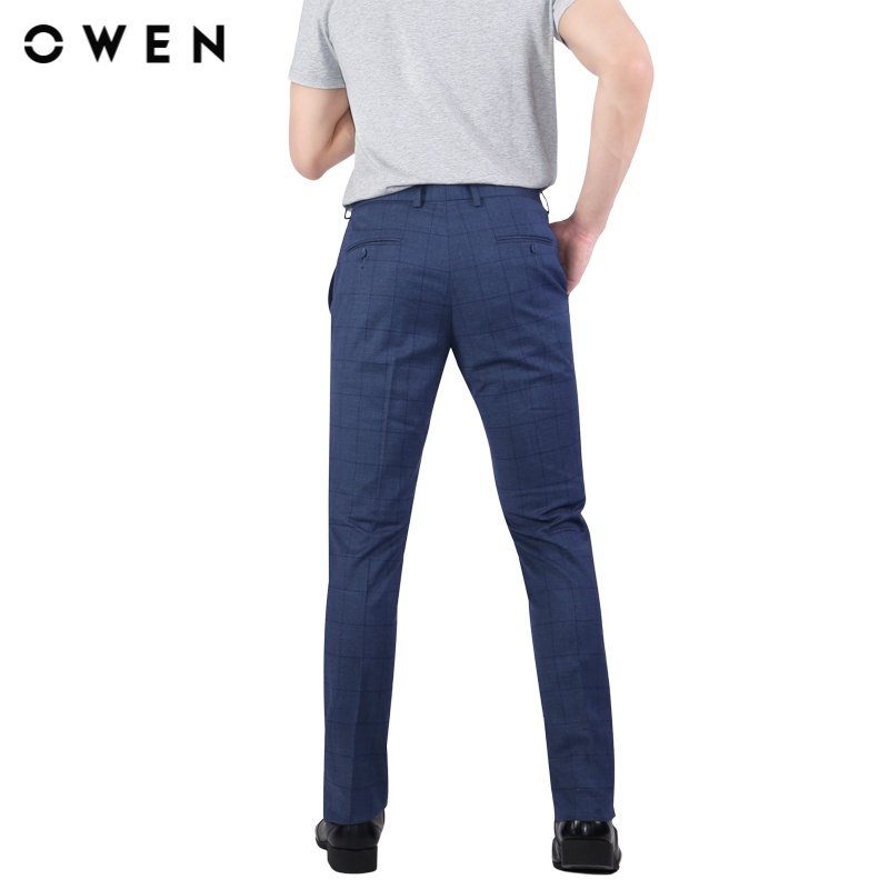 Quần tây Nam Owen  Slim Fit màu Xanh - QS22414