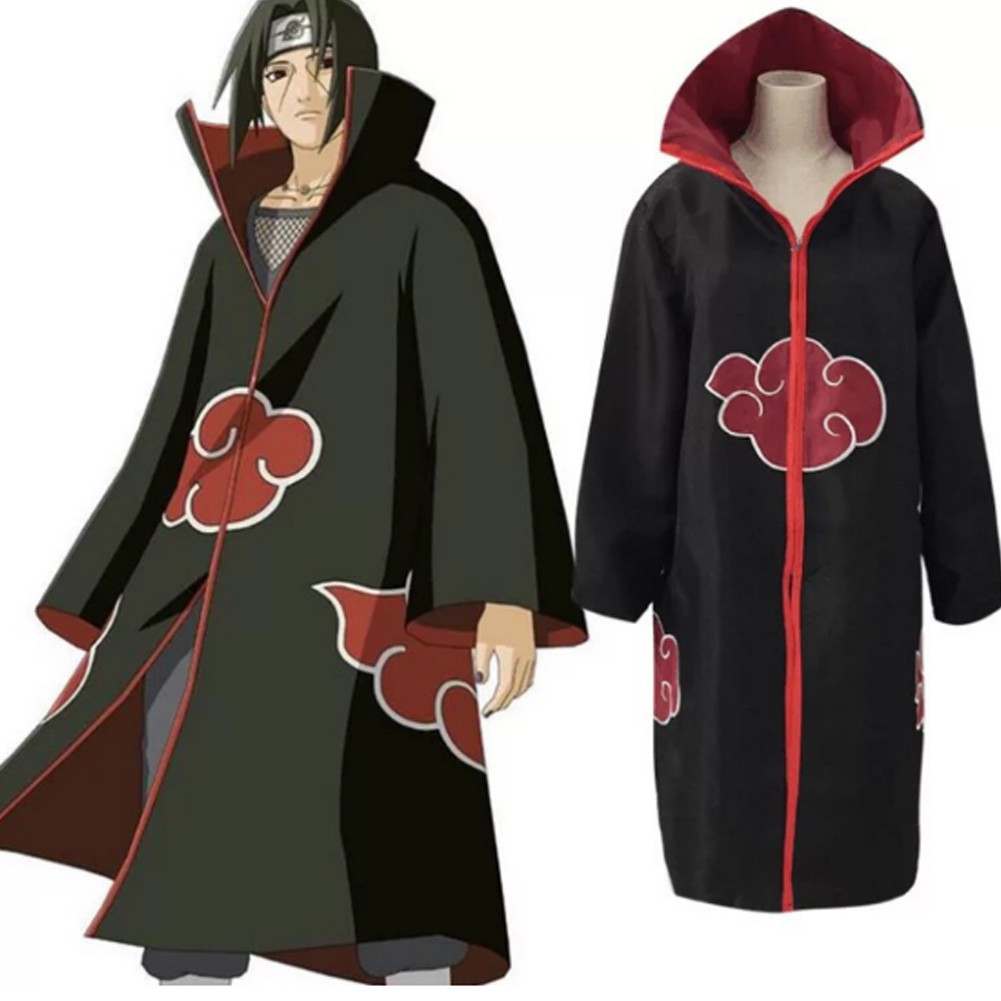 Áo choàng Akatsuki hóa trang nhân vật Uchiha Itachi trong anime Naruto