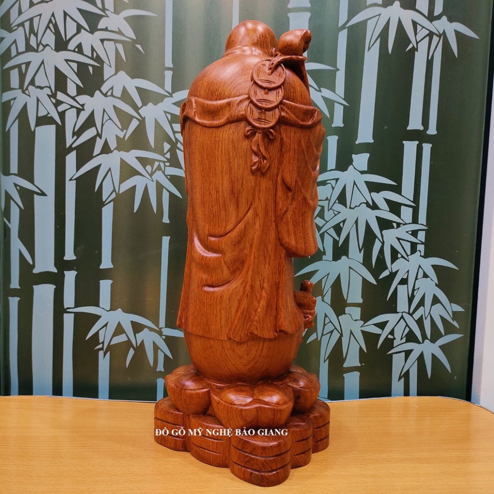 Tượng phật di lặc ngũ phúc gỗ hương