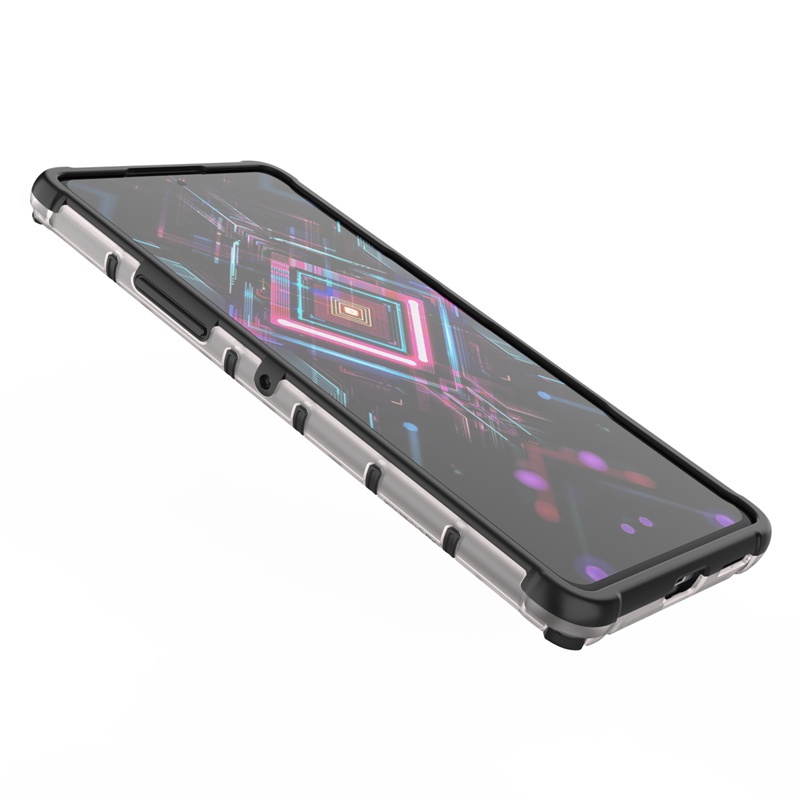 Ốp điện thoại trong suốt in họa tiết kiểu tổ ong cho Xiaomi Redmi K40 Gaming / K40 Gaming Edition