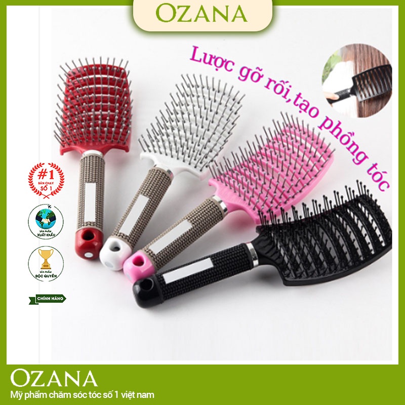 Lược bàn chải tóc uốn, bán nguyệt, gỡ rối, bản lớn tạo kiểu chuyên dụng salon chống rối chống rụng tóc DC26