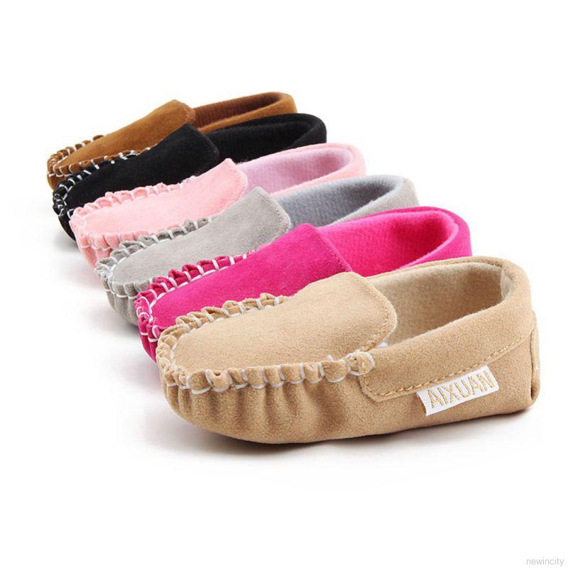 Giày lười chất liệu da PU phong cách công chúa dành cho trẻ nhỏ