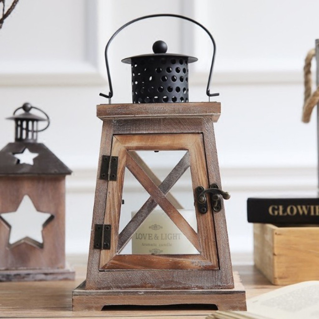 Giá Đỡ Nến Hình Lồng Đèn Dùng Trang Trí Tiệc Cưới / Giáng Sinh