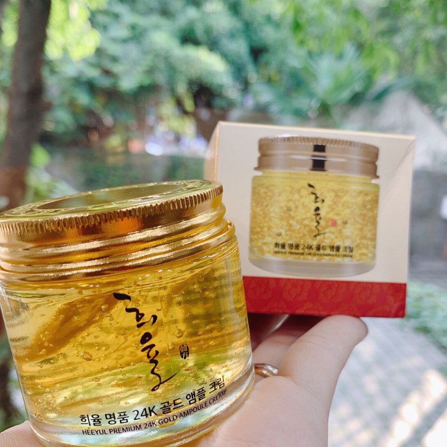 kem dưỡng da Hàn Quốc 💖FREESHIP💖Kem dưỡng Lebelage HeeYul Premium Gold Essence 70ml HALIN9112 Cao Cấp